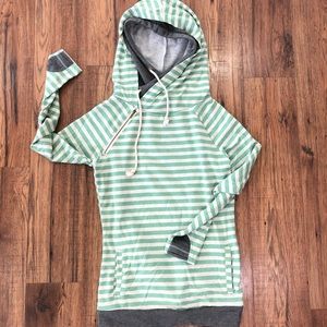 Double hood sweatshirt